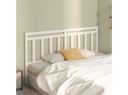 Vidaxl Cabeceira De Cama 186x4x100 Cm Pinho Maciço Branco