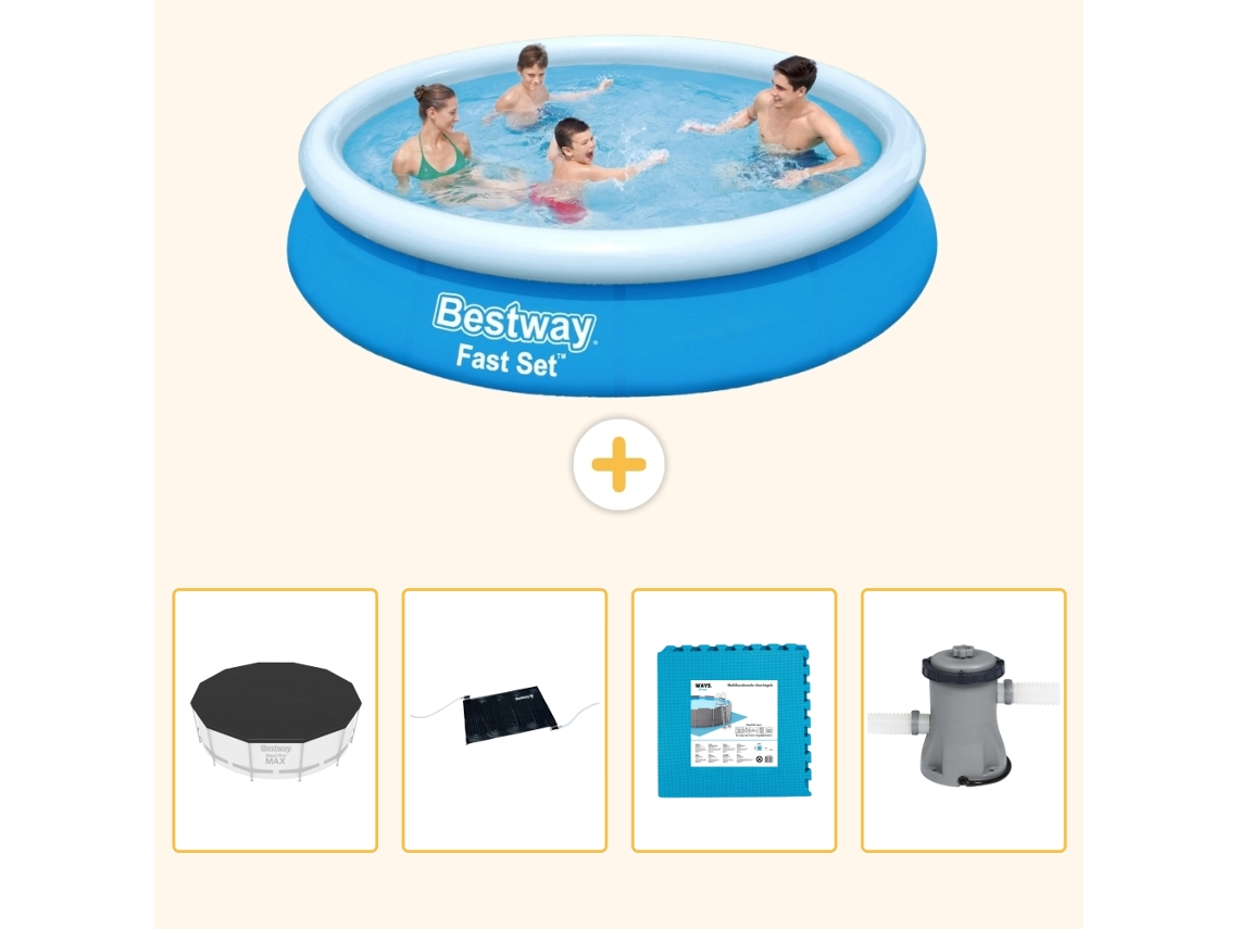Bestway Piscina Bestway Fast Set Redonda - 366x76 Cm - 5-peças S99