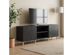 Vidaxl Gabinete Para Tv 150 X 31 X 50 Cm Preto Derivados De Madeira