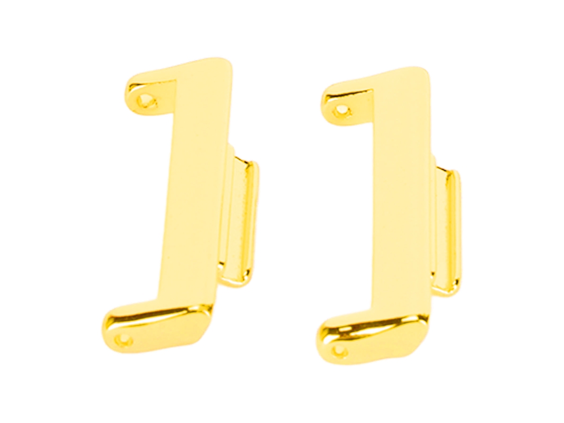 Conector Pulseira Relógio Metal Fit 2 20mm Dourado 2 Peças