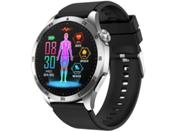 Smartwatch com monitoramento de açúcar no sangue, micromonitoramento de saúde, detecção de ácido úrico, chamadas Bluetooth e função SOS.