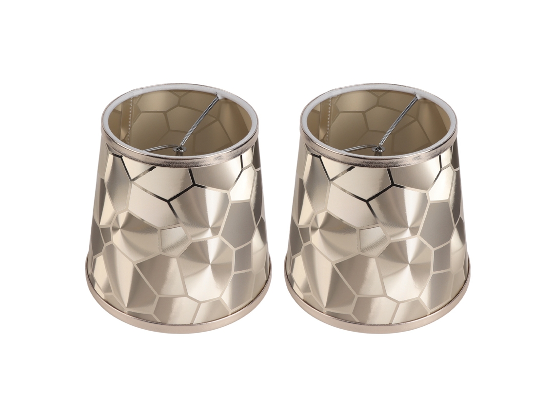 Conjunto de 2 Abajur Cilíndrico Pvc Moderno para Lâmpada de Mesa Parede Teto S/MARCA