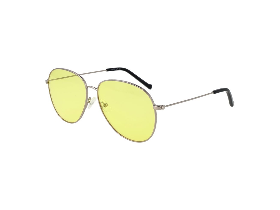 Óculos De Sol Replay Ry617 60s02 Para Mulher – Prateado