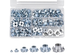 2026 kit de Porcas Claw de Aço Carbono M4 M5 M6 M8 M10, 105 Peças para Carpintaria, Encanamento e Projetos Diy