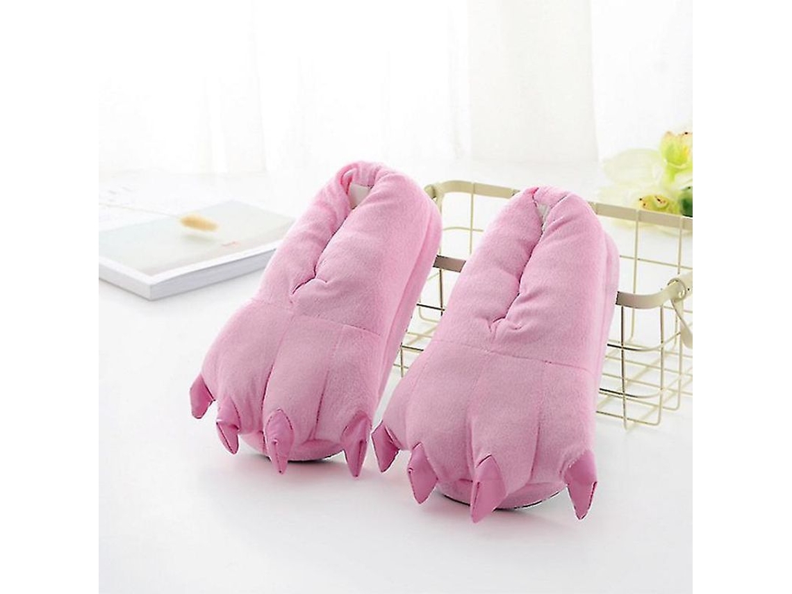 Sapatos com estampa de pata de animal peludo para adolescentes e adultos, tamanhos 27 a 44, ideais para cosplay e festas à fantasia (modelo 2026).