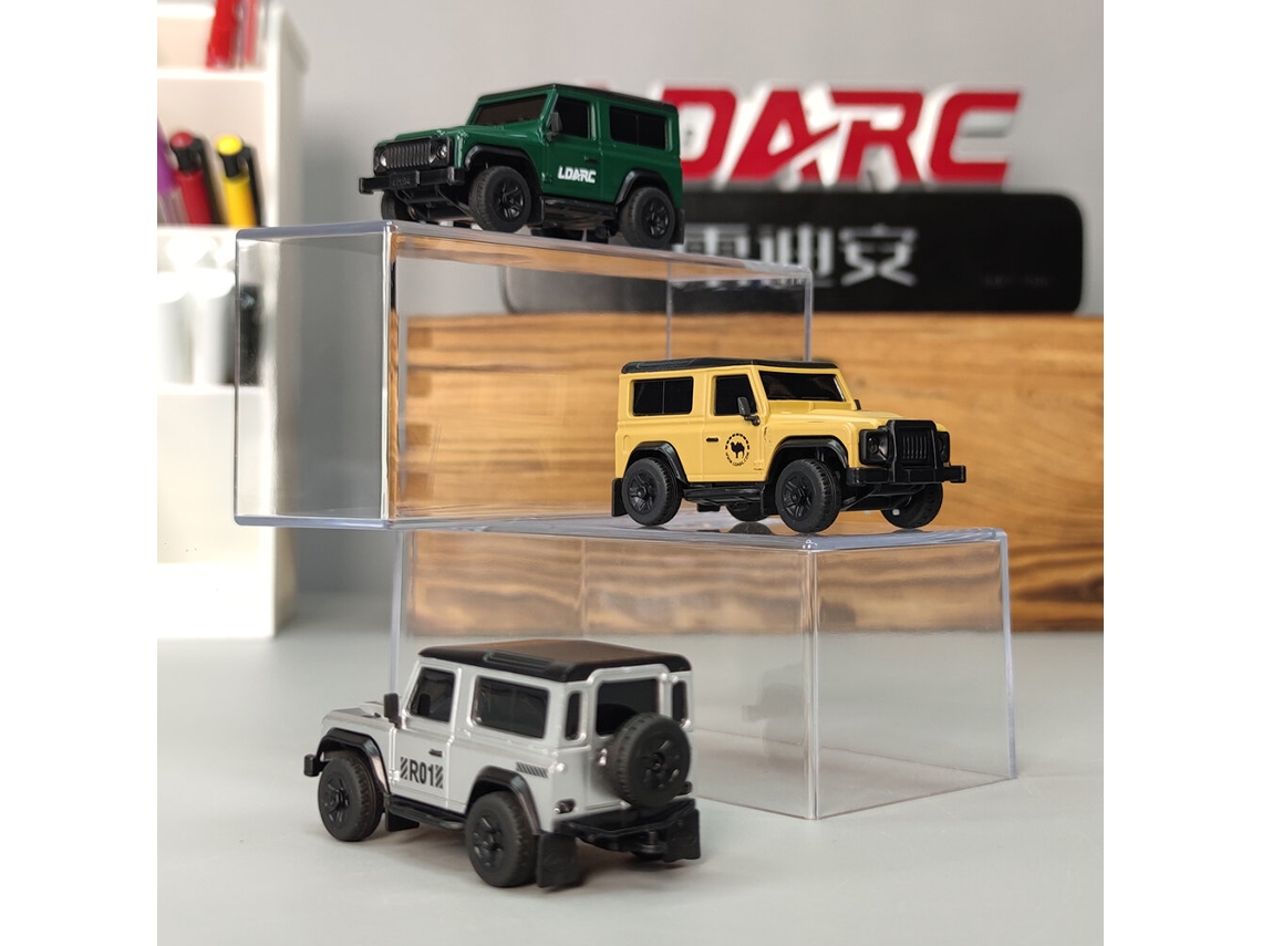 Versão Bnr Prata Ldarc R01 1/64 2.4g Rwd Micro Rock Crawler Luz Led 3 Vel Off road Proporcional 60min Brinquedo MDUG