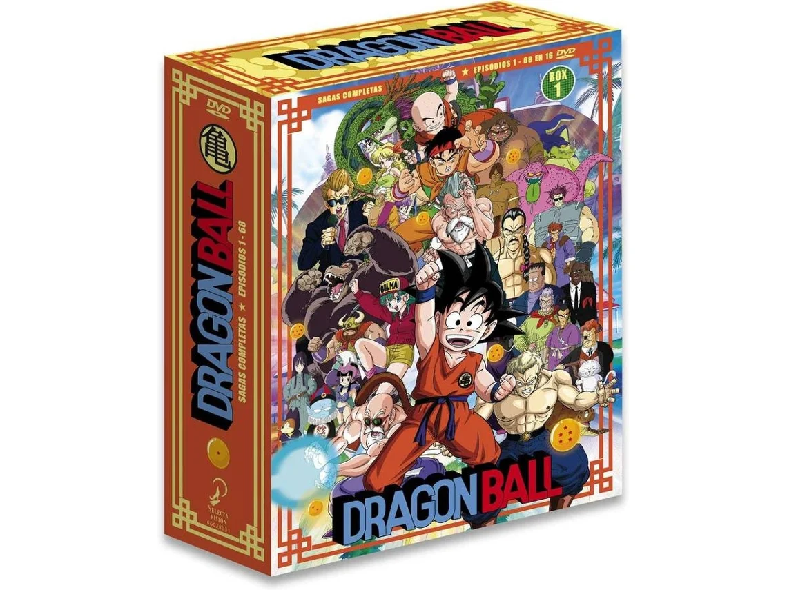 DVD Dragon Ball Sagas Completas Box 1 Ep. 1 A 68 En 16 [2019] (Edição em Espanhol)