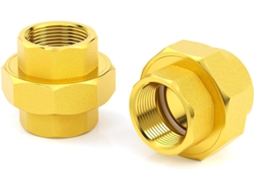 Conector De Mangueira Latão 2 Peças Kkxxyqfc, Conexões Com Rosca