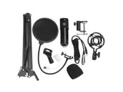 Puluz Condenser Microphone Usb Sound Card Kits For Game Live With Folding Arm Bracket LAXISCREED