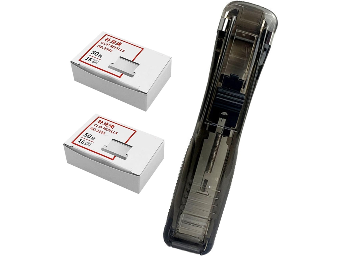 Grampeador Portátil Criativo Jojofuny Com Dispensador De 100 Grampos, Prendedor De Documentos E Papéis, Material De
