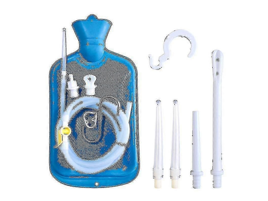 Irrigador Caseiro De 2 Litros Com 3 Ponteiras, Mangueira De Silicone De 60 Polegadas E Controle De Fluxo.