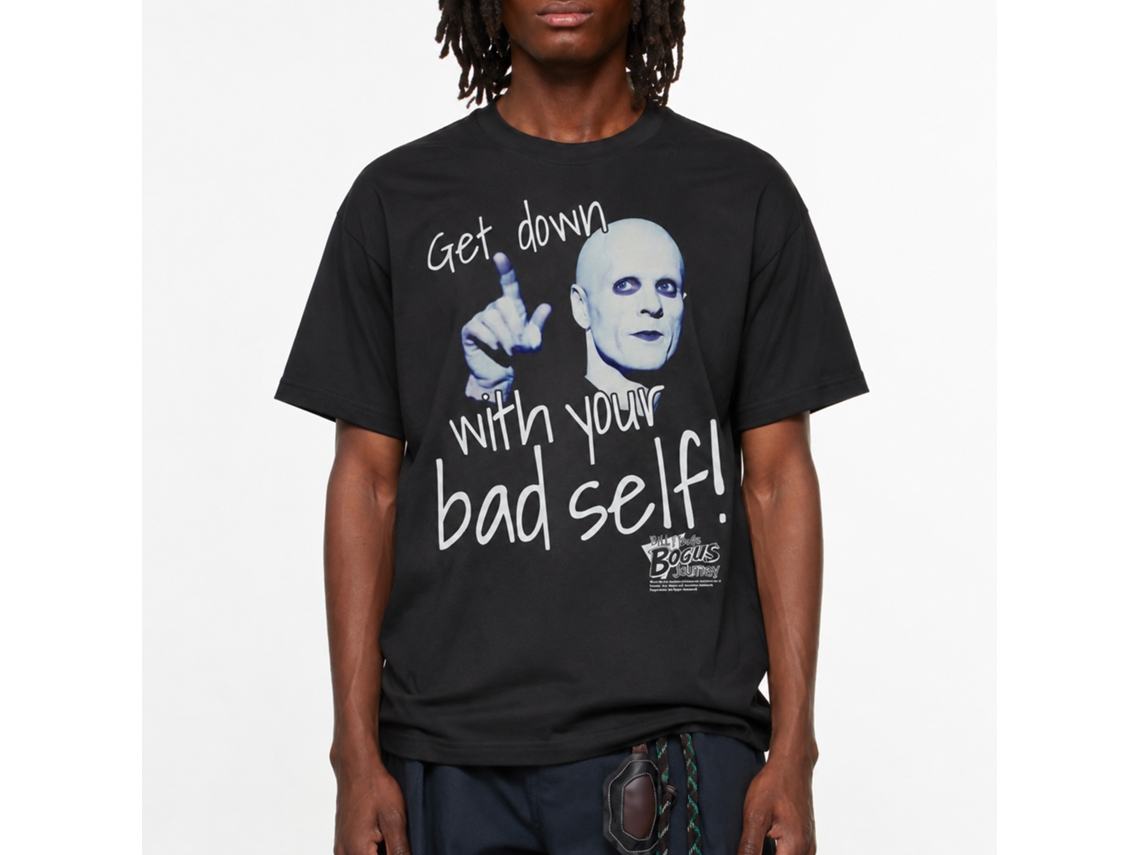 Rockinstone Bill And Ted Get Down Black Adult T-shirt Size:s