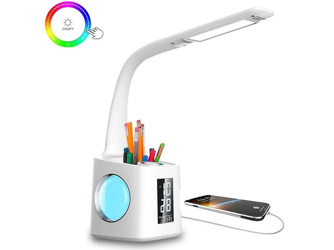 Lâmpada de Mesa Nova Line com porta USB, luz de estudo LED S/MARCA