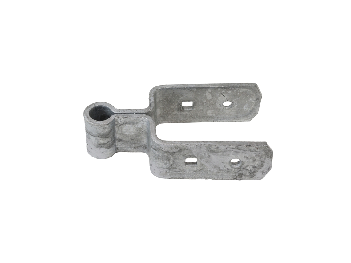 Dobradiça de Portão Curta Galvanizada com Fita Dupla 13 Cm para Vedação Inglesa com 72 Mm de Espessura Por Peça WOVAR