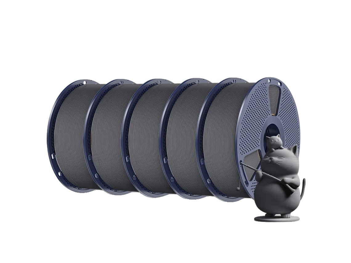 Filamento Para Impressora 3d, Material Pla, Baixa Retraã§ã£o, Cinza Oem