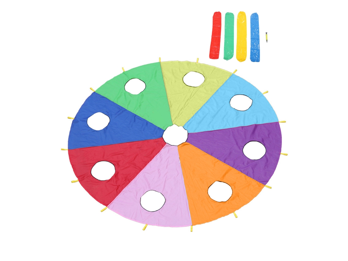 JOGO de minhoca com paraquedas inflável Business, 9 buracos, ao ar livre | S/MARCA