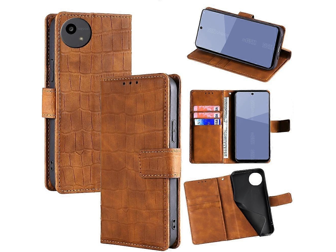 Capa De Couro Com Fecho Magnético Skin Feel Crocodile