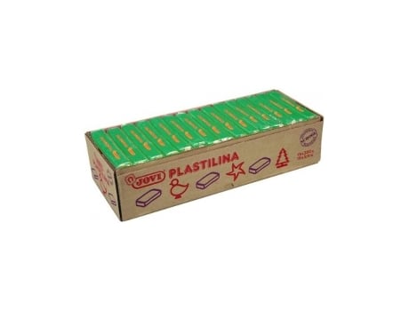 Caixa 15 Comprimidos de Plastilina 350 G - Verde .