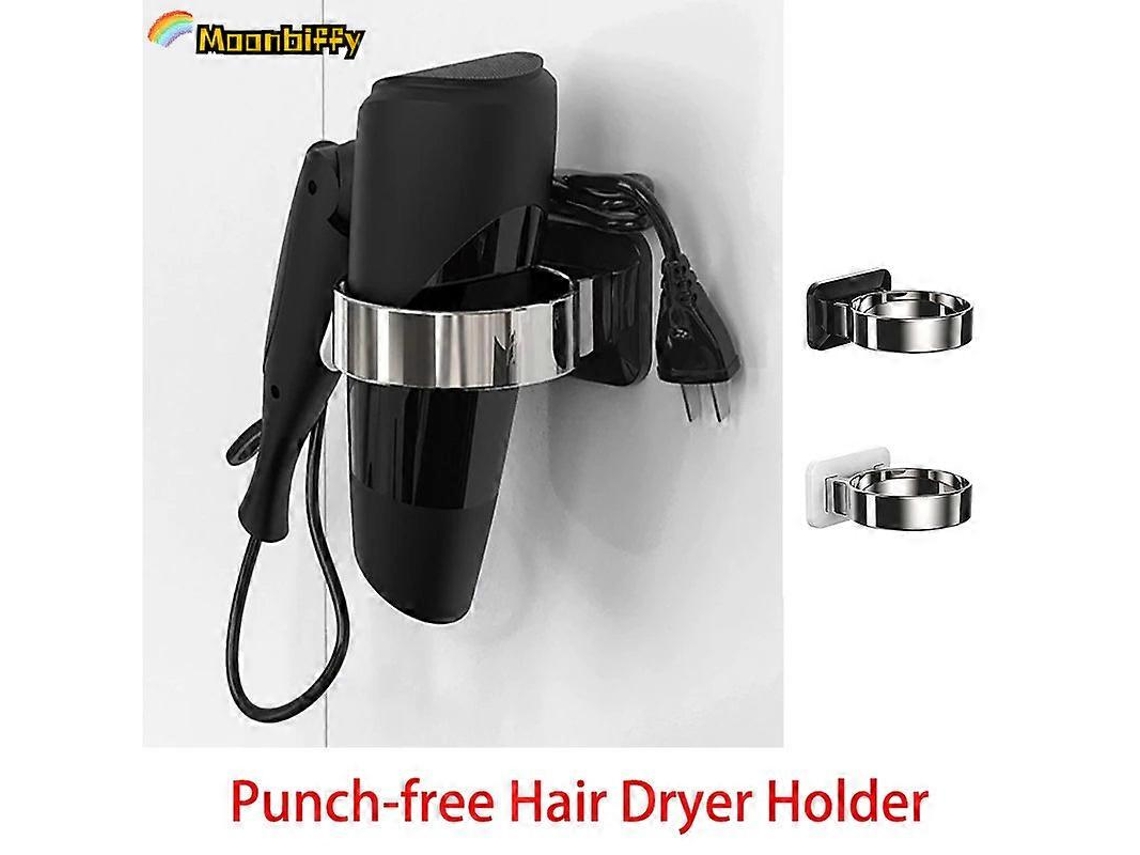 Suporte Para Secador De Cabelo Sem Furos, Parede Cabelo, Prateleira Casa, Banheiro, Closet, Organizador Cabelo.