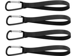 Conjunto De 4 Ganchos Resistentes Para Pendurar Bolsas, Com Mosquetões, Ideais Para Bicicletas, Carrinhos De Compras