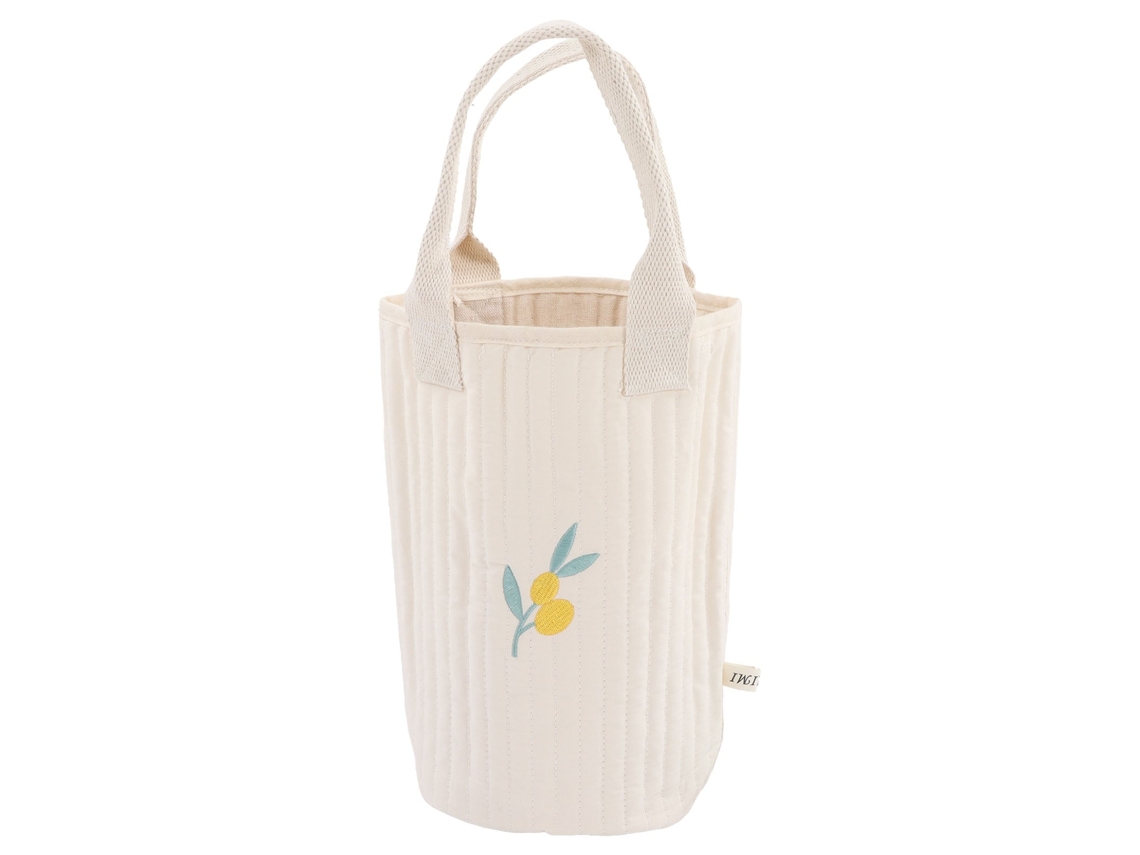 Primerox bolsa para Mamadeira de Algodão com Estampa Bordada Azeitona Portátil para Bebê