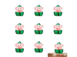 15Pcs Elefante Melancia Micro Paisagem Ornamentos Musgo Suculento Vaso de Flores Decoração de Bolo de Mesa NEVEANCE