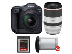 Eos R3 + Rf 24 70mm F/2.8 L Is Usm + Rf 70 200mm F/2.8 L Is Usm + 1 Sandisk 128gb Extreme Pro Cfexpress Type B + 3 Canon L + Ebook Pricedirect CANON