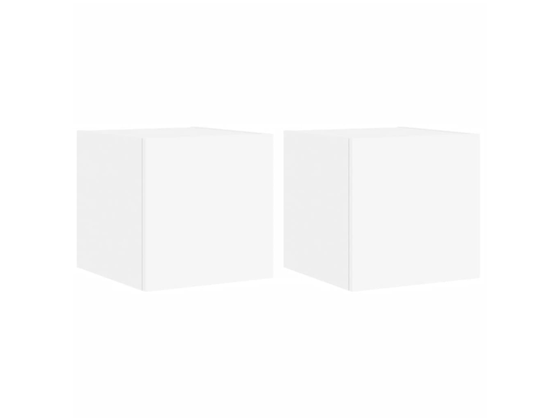 Tv Wall Cabinet, Tv Wall Cabinets Vidaxl Branco Madeira Processada (30.5 X 35 X 30 Cm)