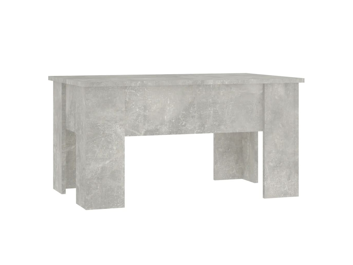 Conjunto 1 Mesa De Centro Vidaxl Cinzeto Derivados De Madeira (79 X 49 X 41 Cm)