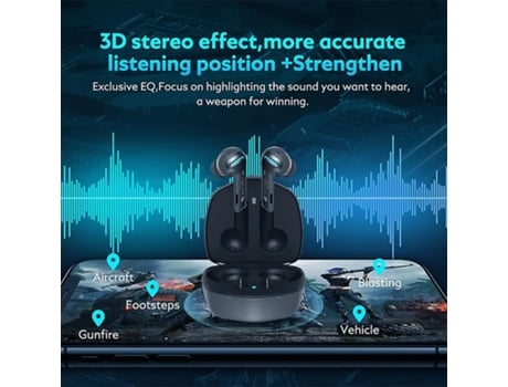 Auriculares Bluetooth True Wireless SUN GOD Xiaomi Youpin Qcy G1 Bt5.2 Low Latency Gaming