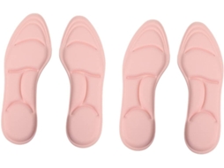 Palmilhas De Esponja Respirável 5d, Rosa, 2 Pares Para Caminhada
