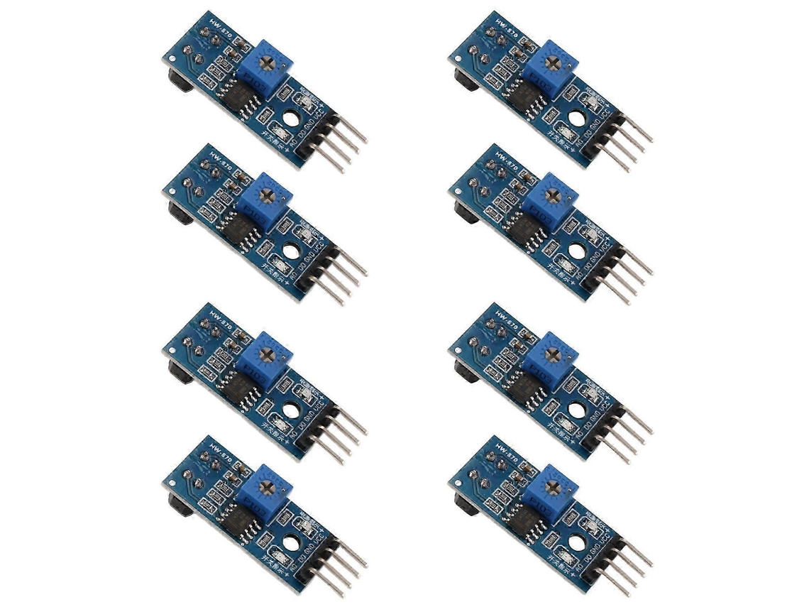 8 Peças Tcrt5000 Sensor Refletivo Infravermelho Ir Interruptor Fotoelétrico Módulo De Linha De Barreira Para Smart Slowmoose