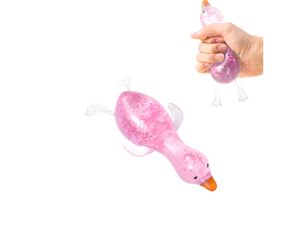 Squeeze Pato Rosa Infantil Brinquedo