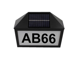 Decoração Número Da Casa Endereço Lâmpada Solar Placa De Endereço Luz Solar Olysi Shop