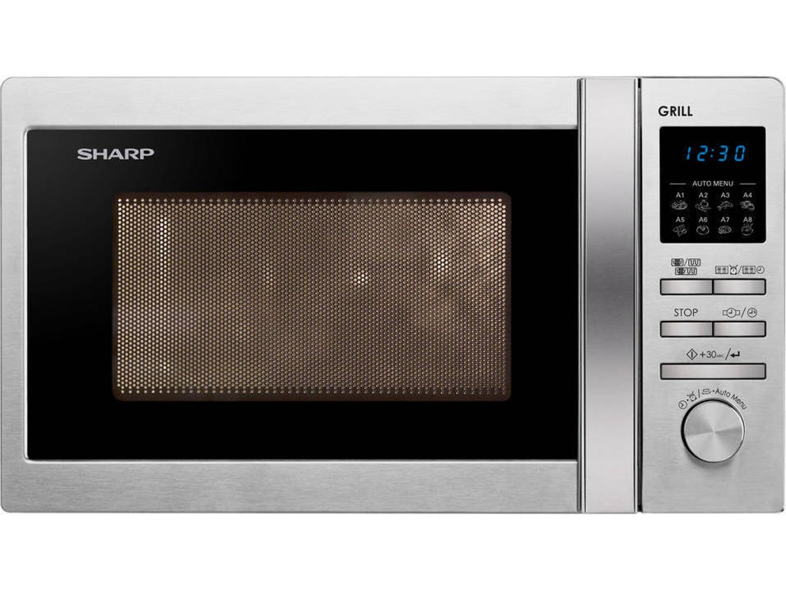 Micro-ondas SHARP R-622STWE (20 L - Com Grill - Inox)