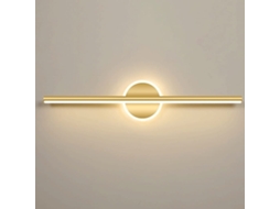 Lâmpada De Espelho Led,iluminação De Toucador Moderna,luz Para Maquilhagem,aplique De Parede Dourado Metalizado,branco Quente 10w
