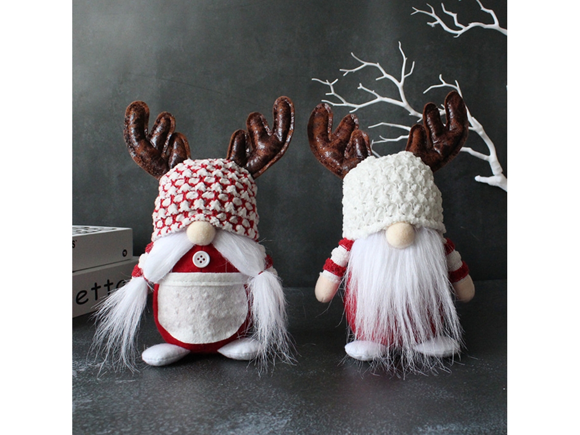 Ornamento De Boneca Sem Rosto De Natal (velho Com Chifres) (estilo De Barba) Eoocoo
