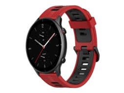 Pulseira De Silicone Bicolor Com Padrão Vertical De 22 Mm Para Amazfit Gtr 2e