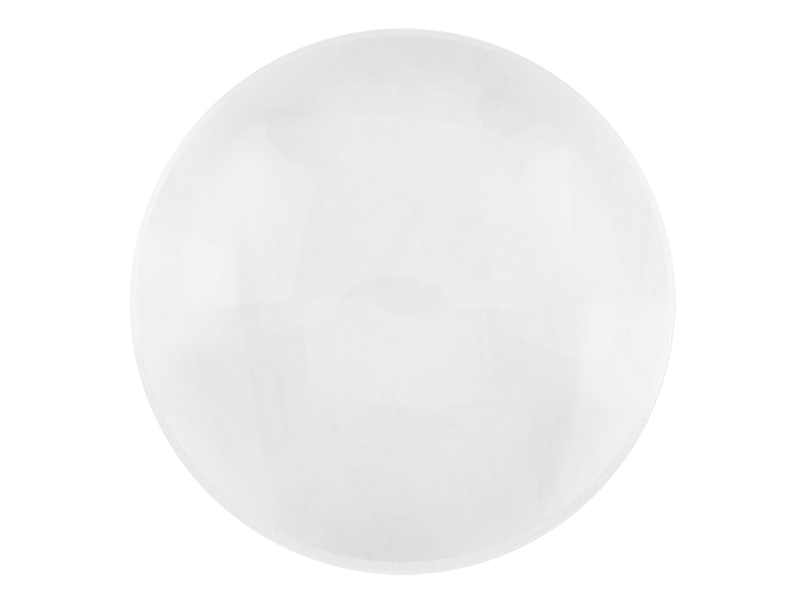 Lente Biconvexa de Vidro Óptico K9 com 100mm de Focal, 30mm de Diâmetro, Ampliação 2,5x | S/MARCA