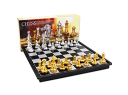 Juego De Ajedrez Exquisito Set Medieval Con Tablero 32 Piezas Ajedrez Magnético