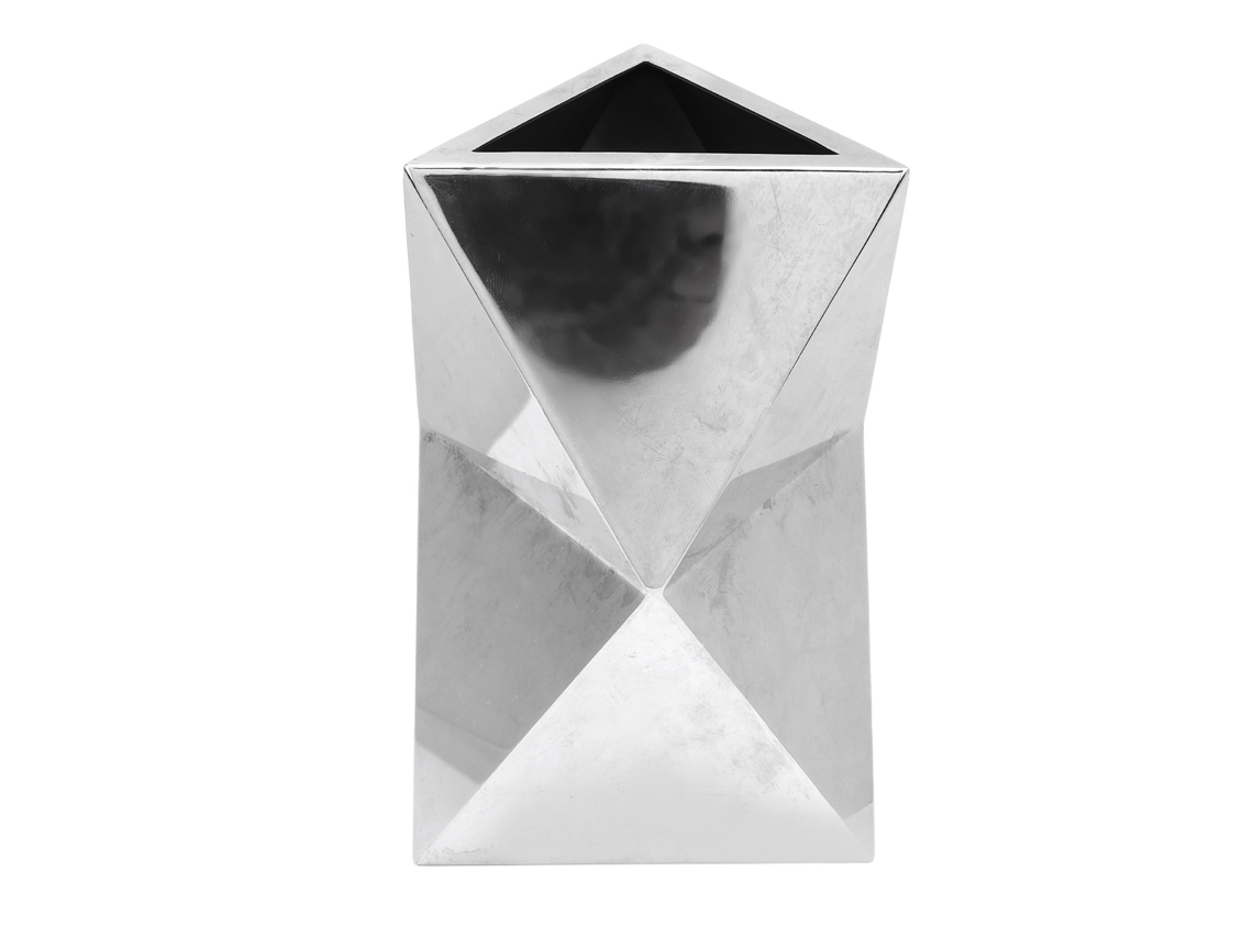 Vaso Baok em aço inoxidável 304, design moderno com diamantes, ideal para mesa, sala de estar, sala de jantar e escritório. Vaso requintado.