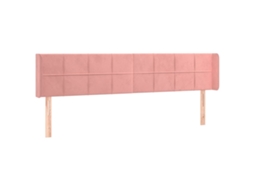 Headboard, Headboards Vidaxl Cor-de-rosa Veludo (163 X 16 X 78/88 Cm)