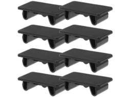 Lote De 8 Painéis De Enchimento Para Copos Térmicos, Em Nylon Preto.