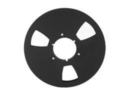 Bobina Vazia De Fita 1/4 10.5 Polegadas 3 Buracos Universal Para Gravador De Fita Open Reel Preta