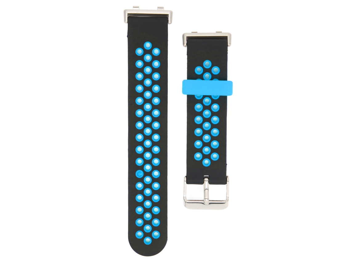 Aetheria pulseira de Silicone Esportiva Universal 42mm para Oppo Watch 2 (preto Azul)