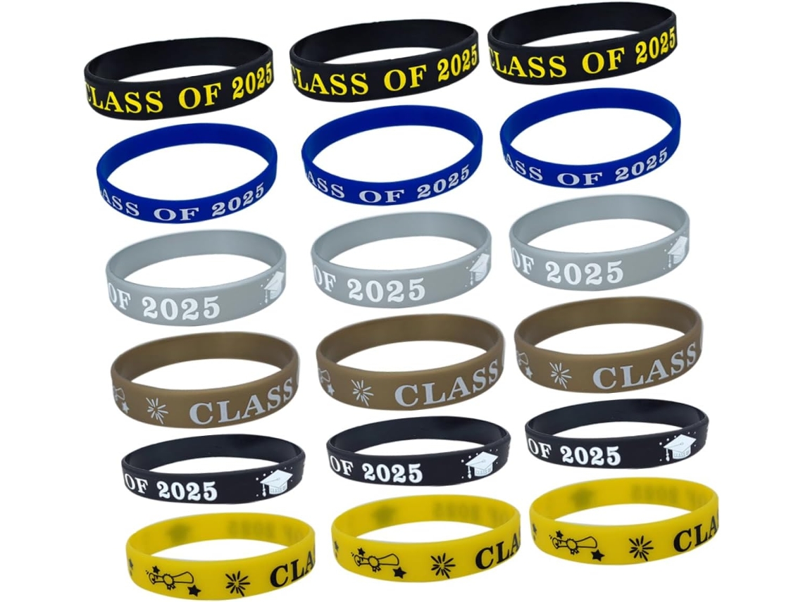 Pulseiras Personalizadas, Pulseiras De Silicone Para Formatura Estudantes, Lembrancinhas Para A Turma De 2025