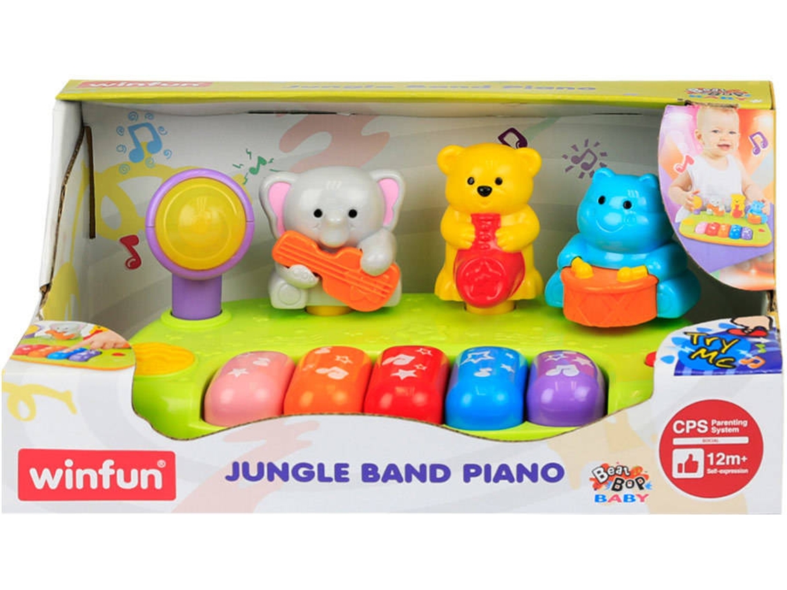 Piano Teclado Banda Infantil Animais Bichos Winfun