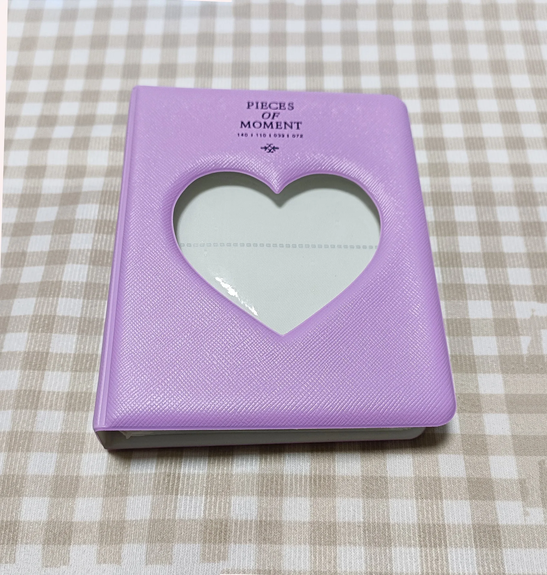 Álbum de Fotos Oval em Formato de Coração, com 64 Bolsos para Cartões e Fotos. Ideal para Presente de Aniversário BRILVIBERA