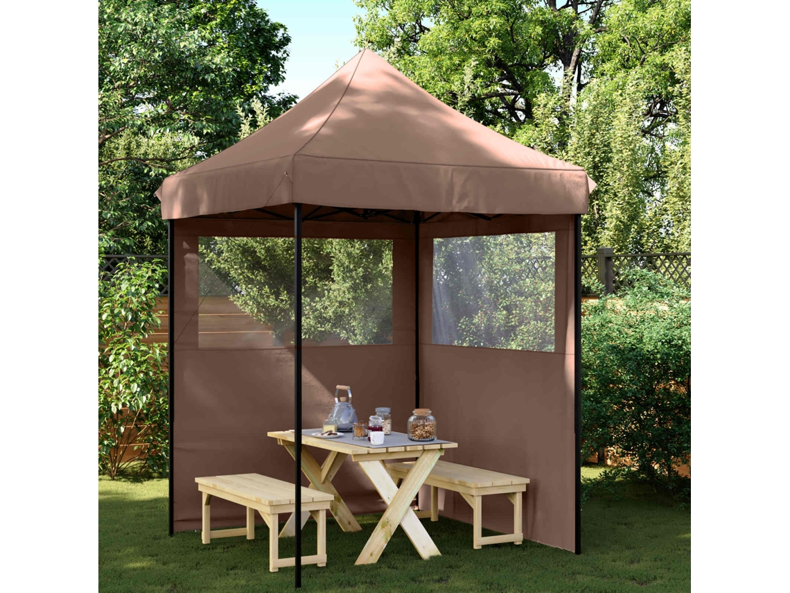 Vidaxl Tenda De Festa 200 X 200 X 306 Cm Castanho Tecido Oxford