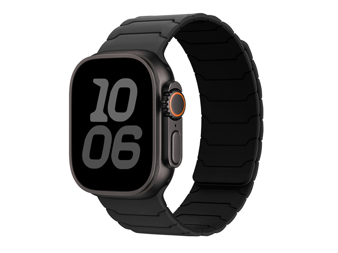 Bracelete Para Apple Watch 42/44/45/46/49mm Preto Carvão-preto Cuich